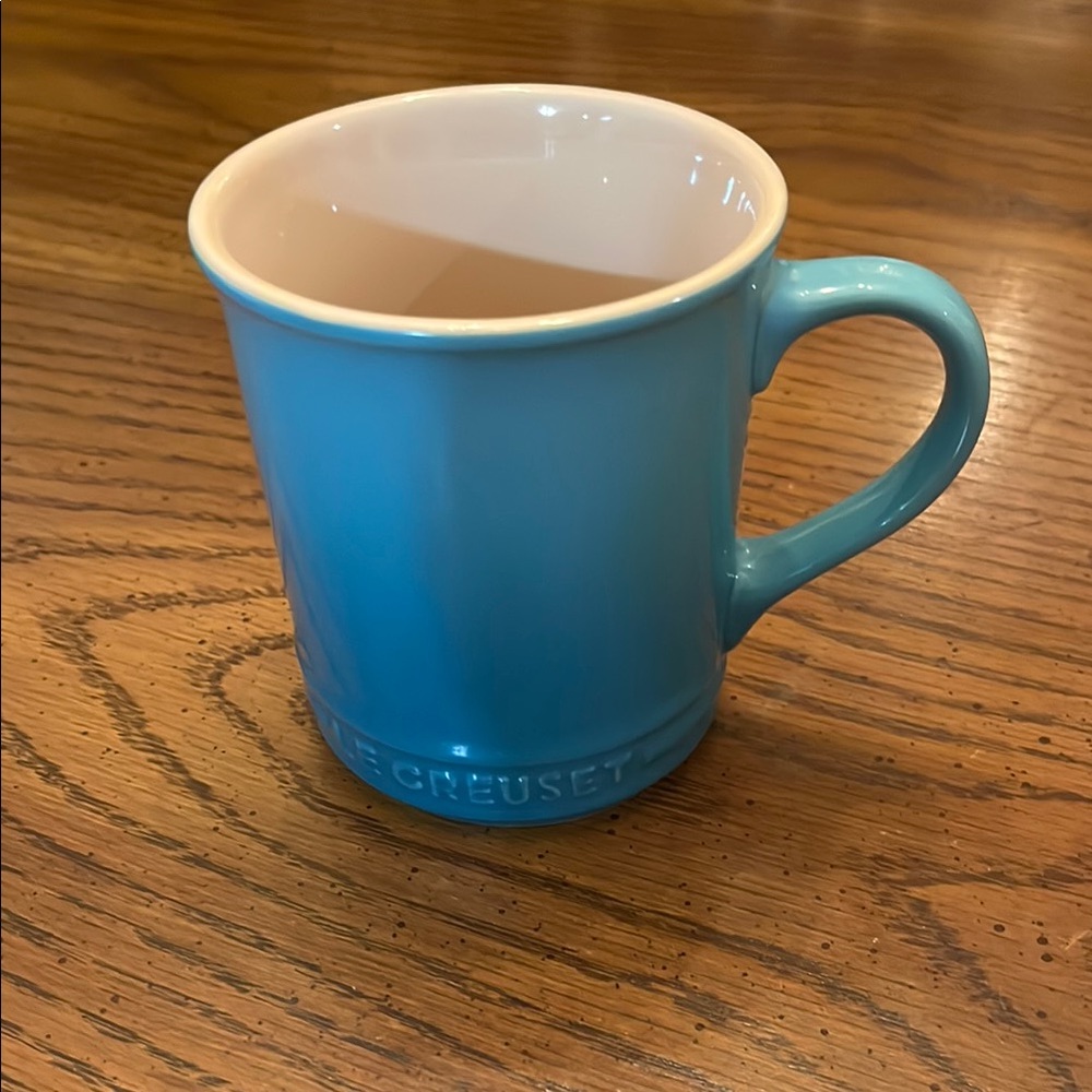 Le Creuset Blue Stoneware Mug for Dining